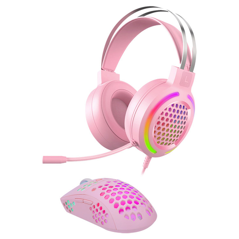 AURICULAR VINCHA PLUG 3.5 GAMER + MOUSE ST-4201 NOGANET