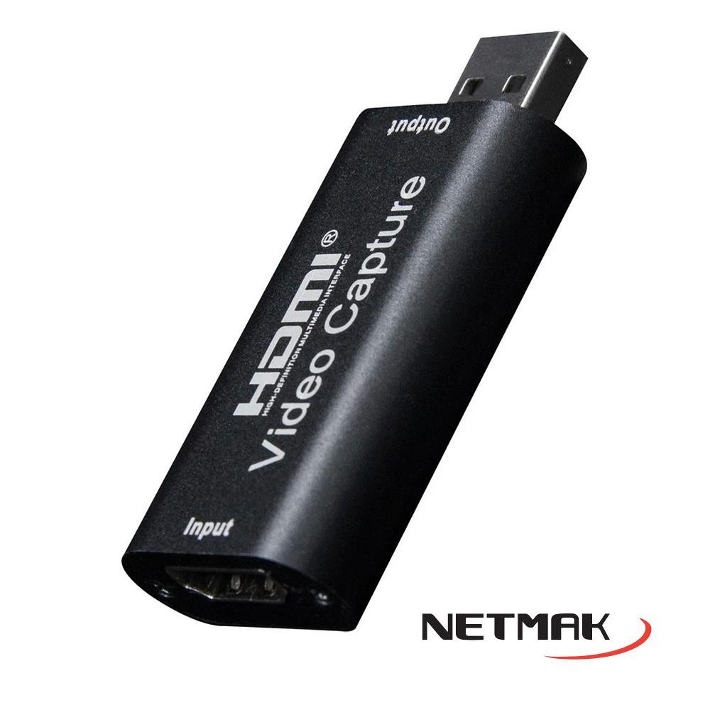 CAPTURADORA DE VIDEO HDMI A USB NM-CAP NETMAK - ADAPTADOR08844