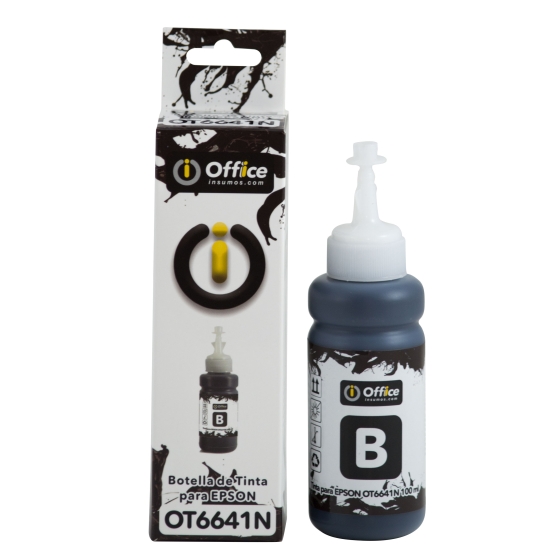 TINTA ALT P/EPSON 100CC A NEGRO EN CAJA OT6641N CON APLICADOR OFFICEINSUMOS.COM - TINTA08894