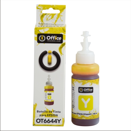 TINTA ALT P/EPSON 100CC D AMARILLO EN CAJA OT6644Y CON APLICADOR OT6644Y OFFICEINSUMOS.COM - TINTA08897