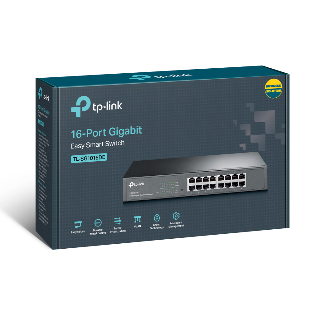 SWITCH 16 PORT (TL-SG1016DE) 10/100/1000 RACK - TP-LINK - SWITCH08928