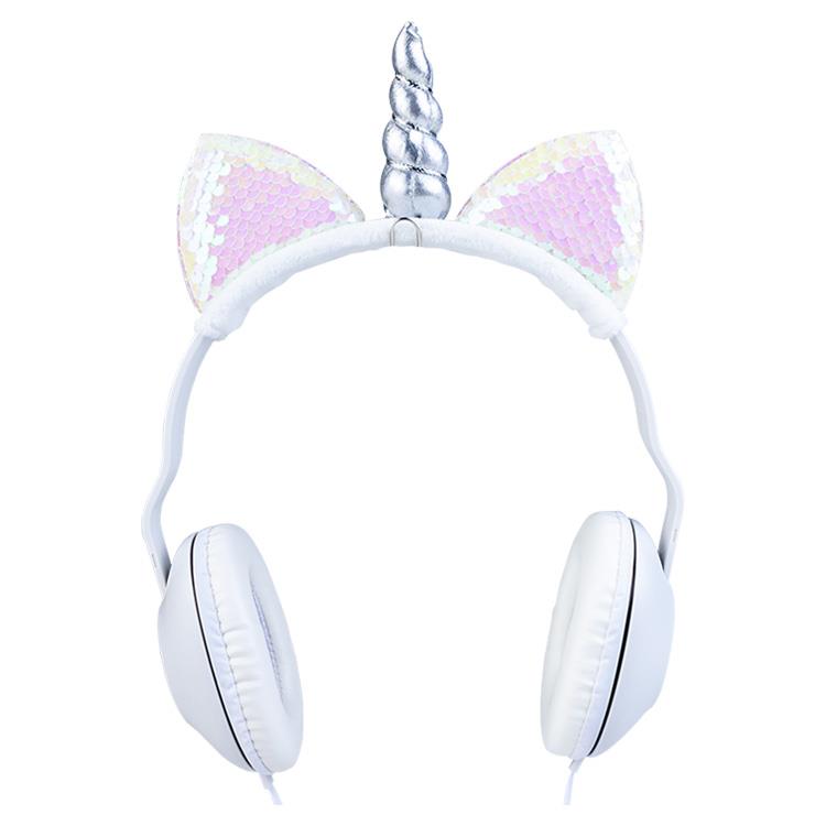 AURICULAR VINCHA PLUG 3.5 NOGA NET UNICORN UX-100 CELESTE C/MANOS LIBRES - AURICULAR08952