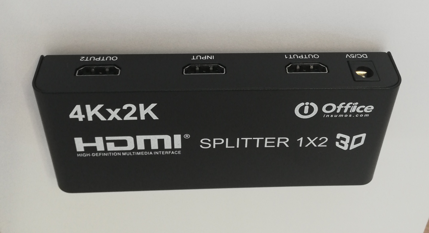 SPLITTER HDMI REPARTIDOR DE SEÑAL 1X2  OFF-ACC003 OFFICE
SOPORTA 4K @ 30HZ