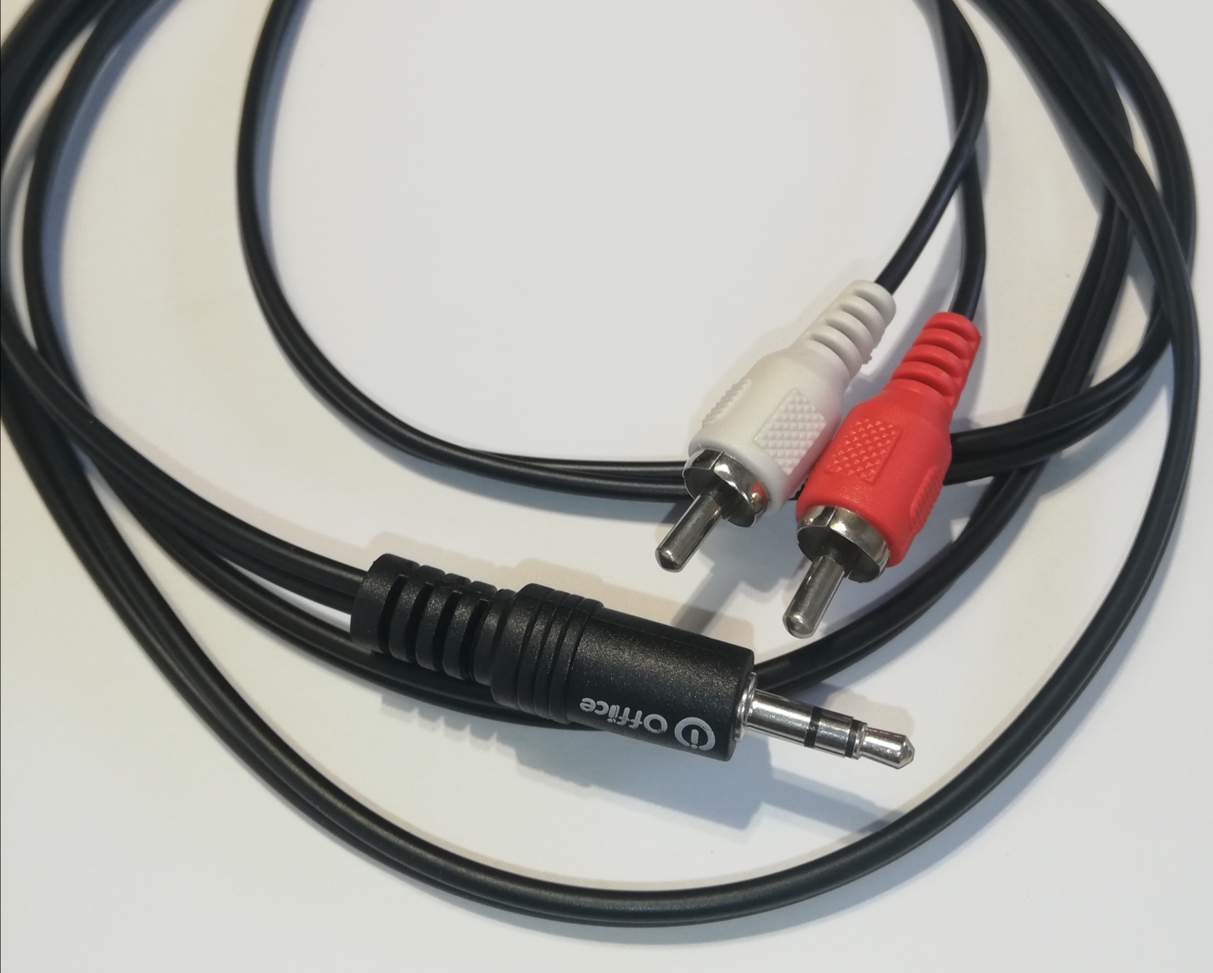 CABLE AUDIO 2 RCA M / 1 PLUG M 1.8 MTS OFF-CAB050 OFFICE - CABLE09021