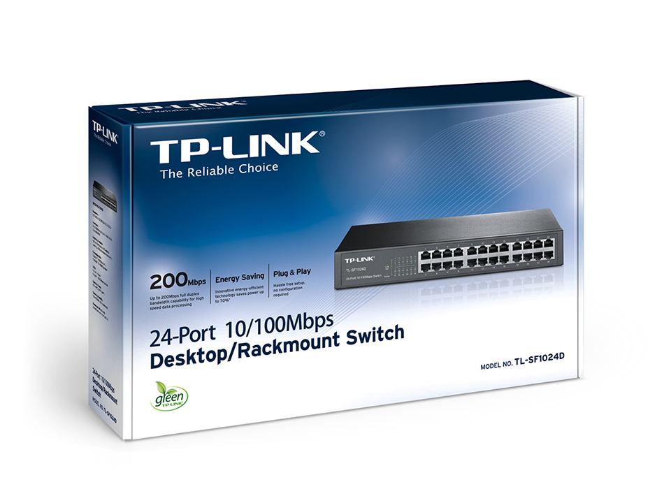 SWITCH 24 PORT (TL-SF1024D) 10/100 - TP-LINK
1428 - SWITCH09050