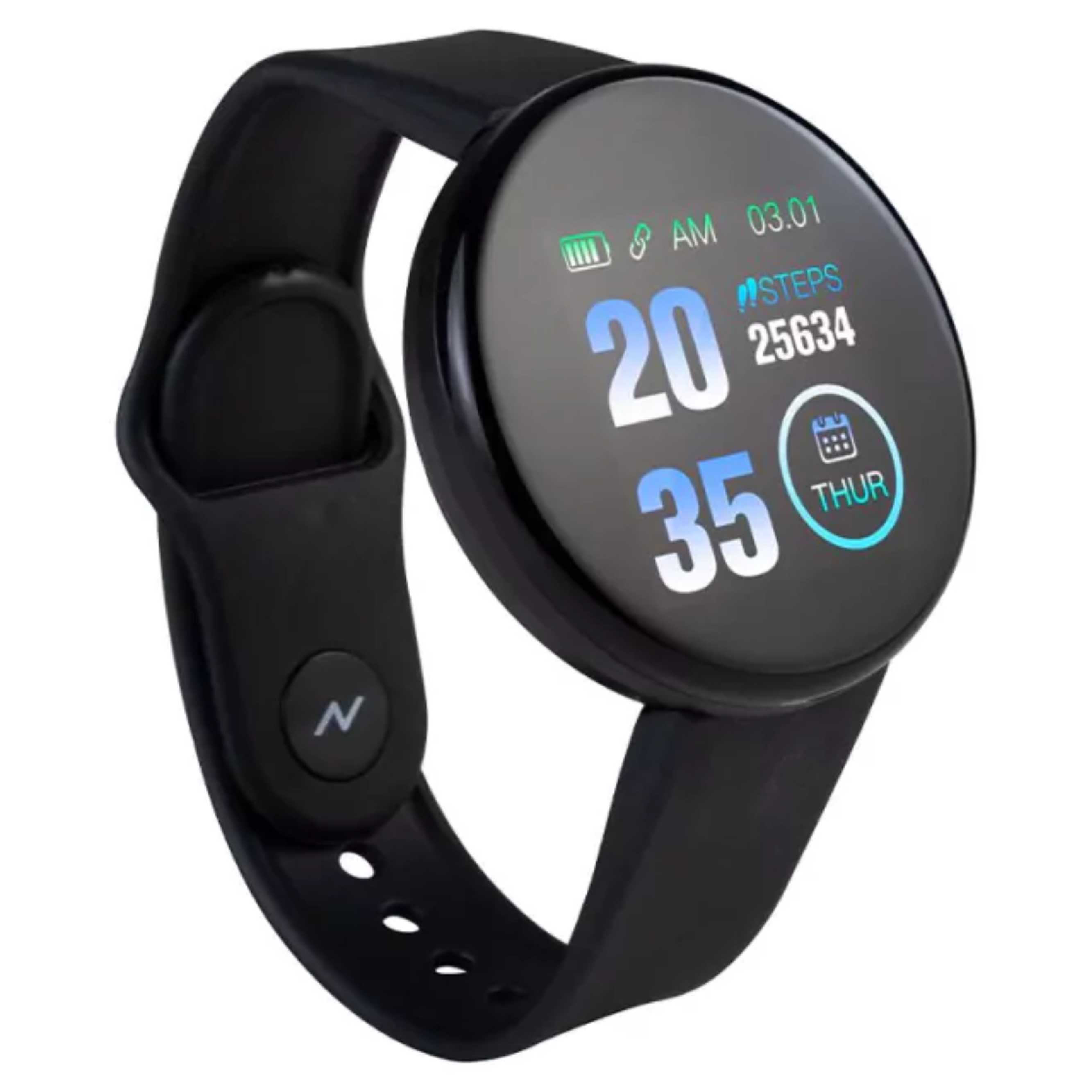 RELOJ SMART BAND BT NG-SW09 NEGRO PULSERA FITNESS  - NOGANET