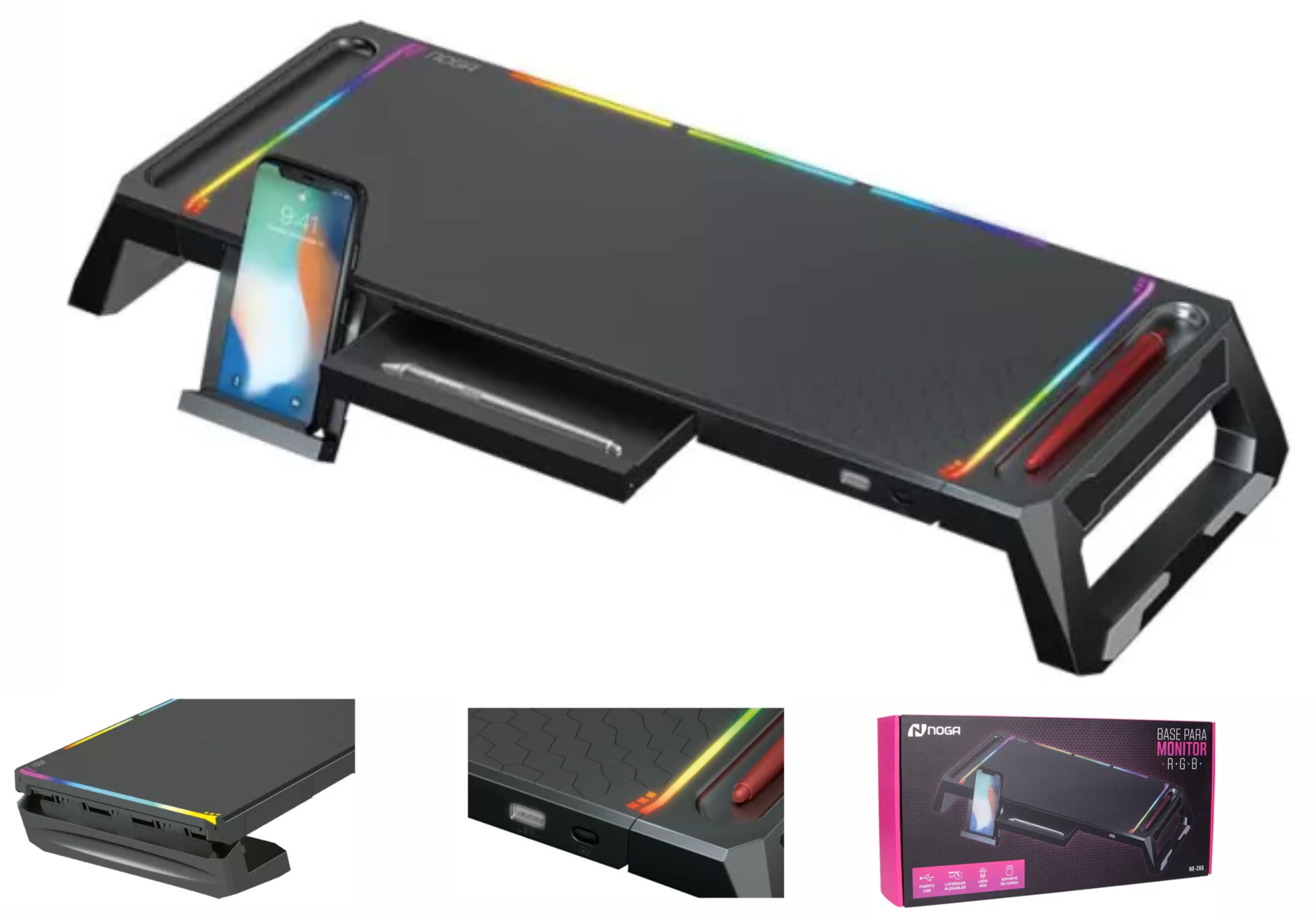 BASE PARA MONITOR RGB NG-ZA5 - NOGA NET - BASE09138