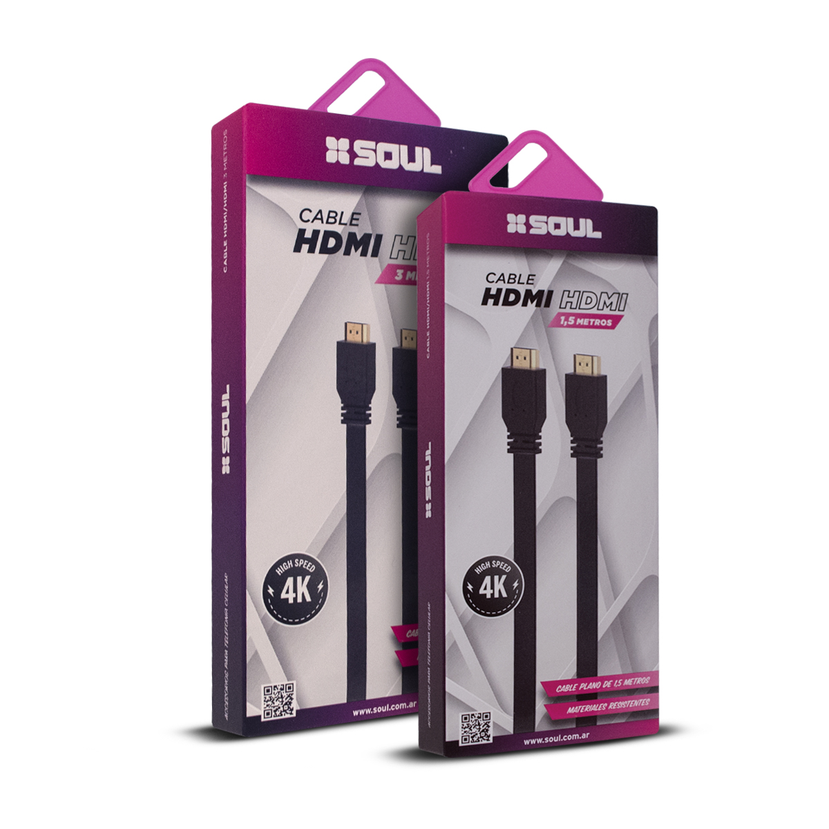 CABLE HDMI A HDMI V2.0 1.5 MTS HIGH SPEED HDTV PVC CABLE 1.5 MTS - SOUL
HDMI-P01 - CABLE09164