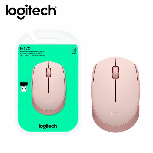MOUSE USB WIRELESS M170 ROSE 910-006862 LOGITECH -910-006862 - MOUSE09216