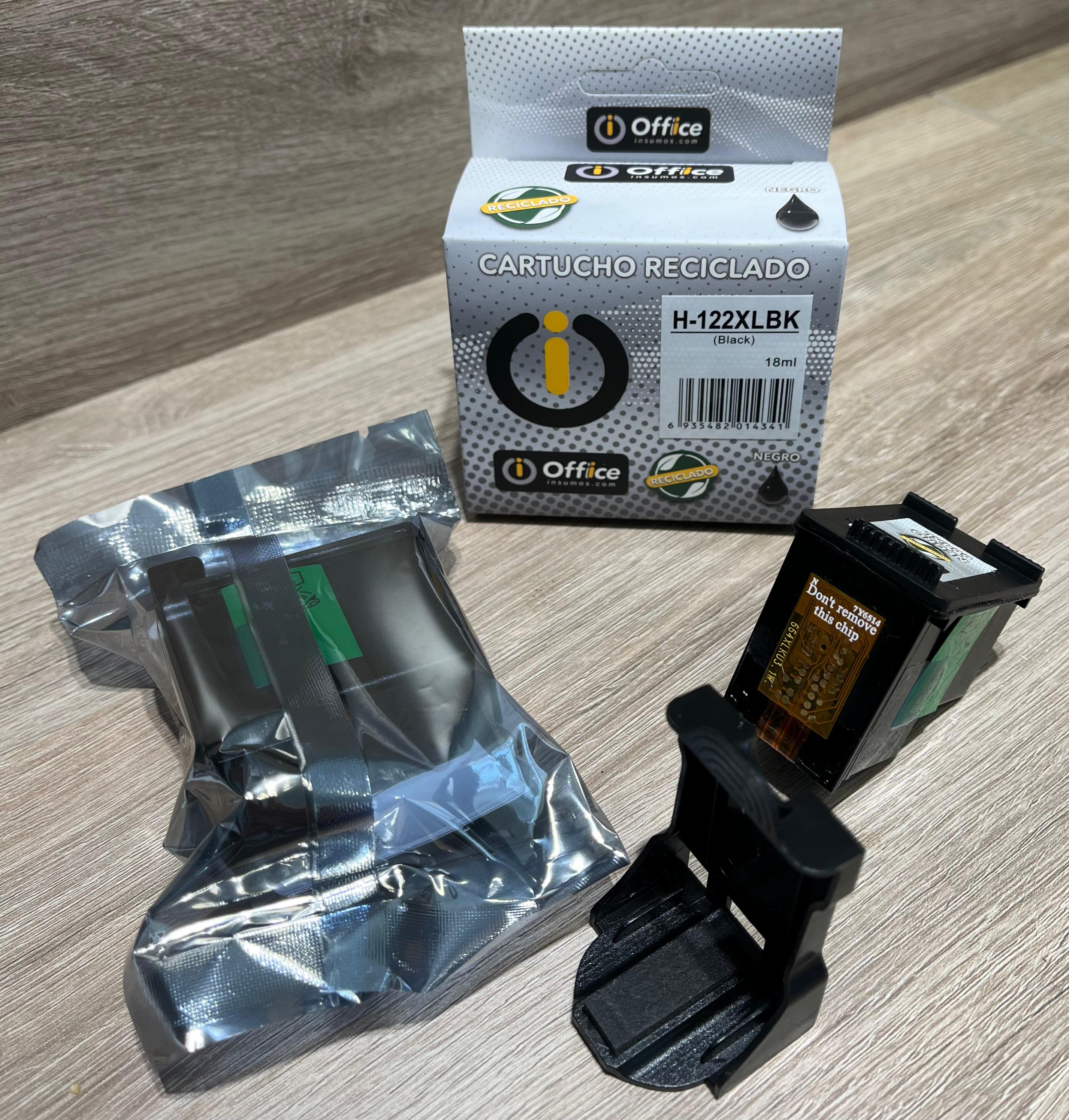 CART ALTER HP  #122XL  NEGRO 18ML OFF-CAR037 CH563HL CAJA RECICLADO PARA IMPRESORA HP DEKJET 100 / 1050 / 2000 / 2050 / 3000 / 3050 / 2050 / 2050TWN - 122B-R