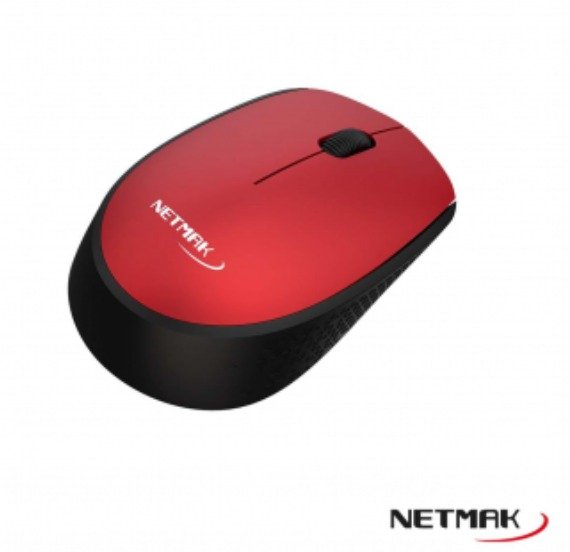 MOUSE USB WIRELES NM-M680-R ROJO 
NETMAK