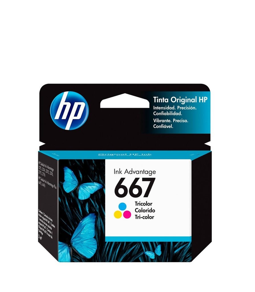 CART HP 3YM78AL (#667) COL 2 ML ORIGINAL ADVANTAGE 6000 6400 1200 2300 2700 4100