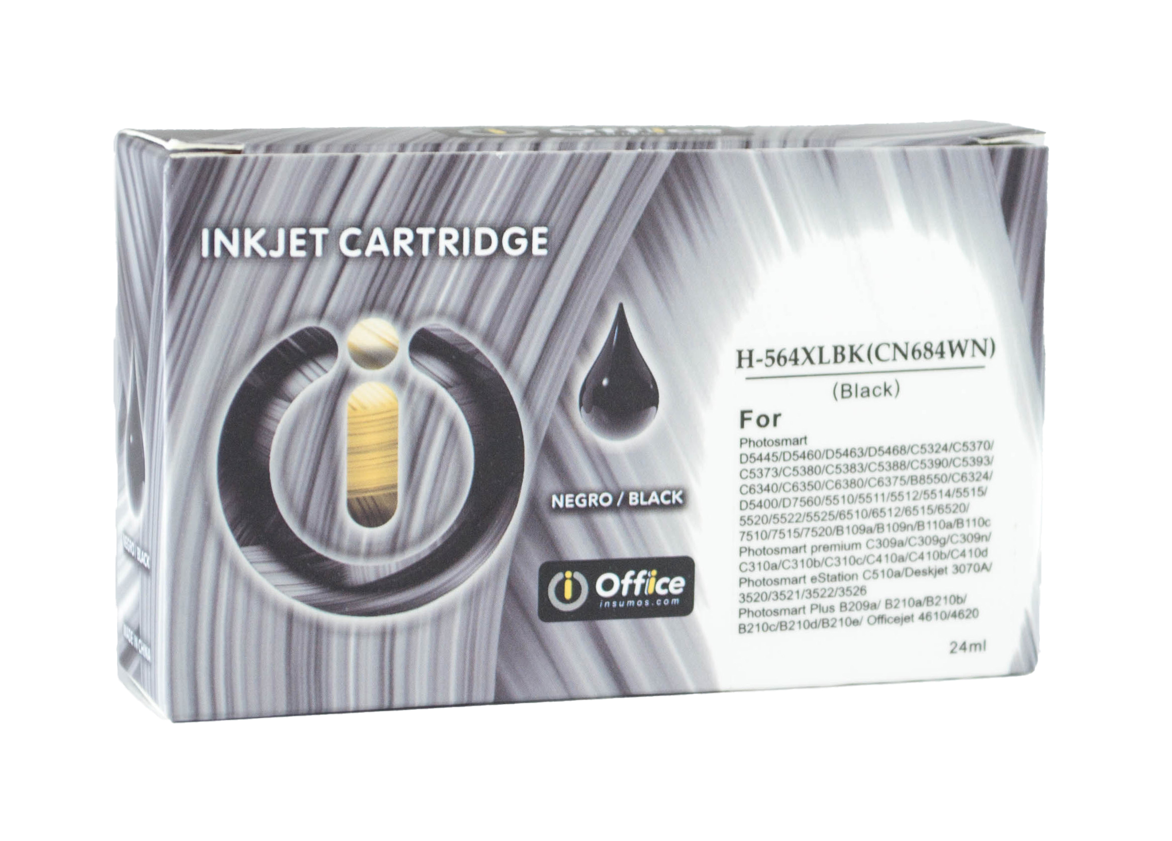 CART ALTER HP CZ129A (#711XL) NEGRO PIGMENT 38ML OFFICE ALTERNATIVO - PARA IMPRESORAS HP DESIGNJET T100, T120, T125, T130, T520, T525, T530 - 711B-A