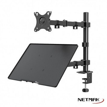 SOPORTE MONITOR/TV NM-ST26 PARA ESCRITORIO ARTICULADO MONITOR Y NOTEBOOK NETMAK