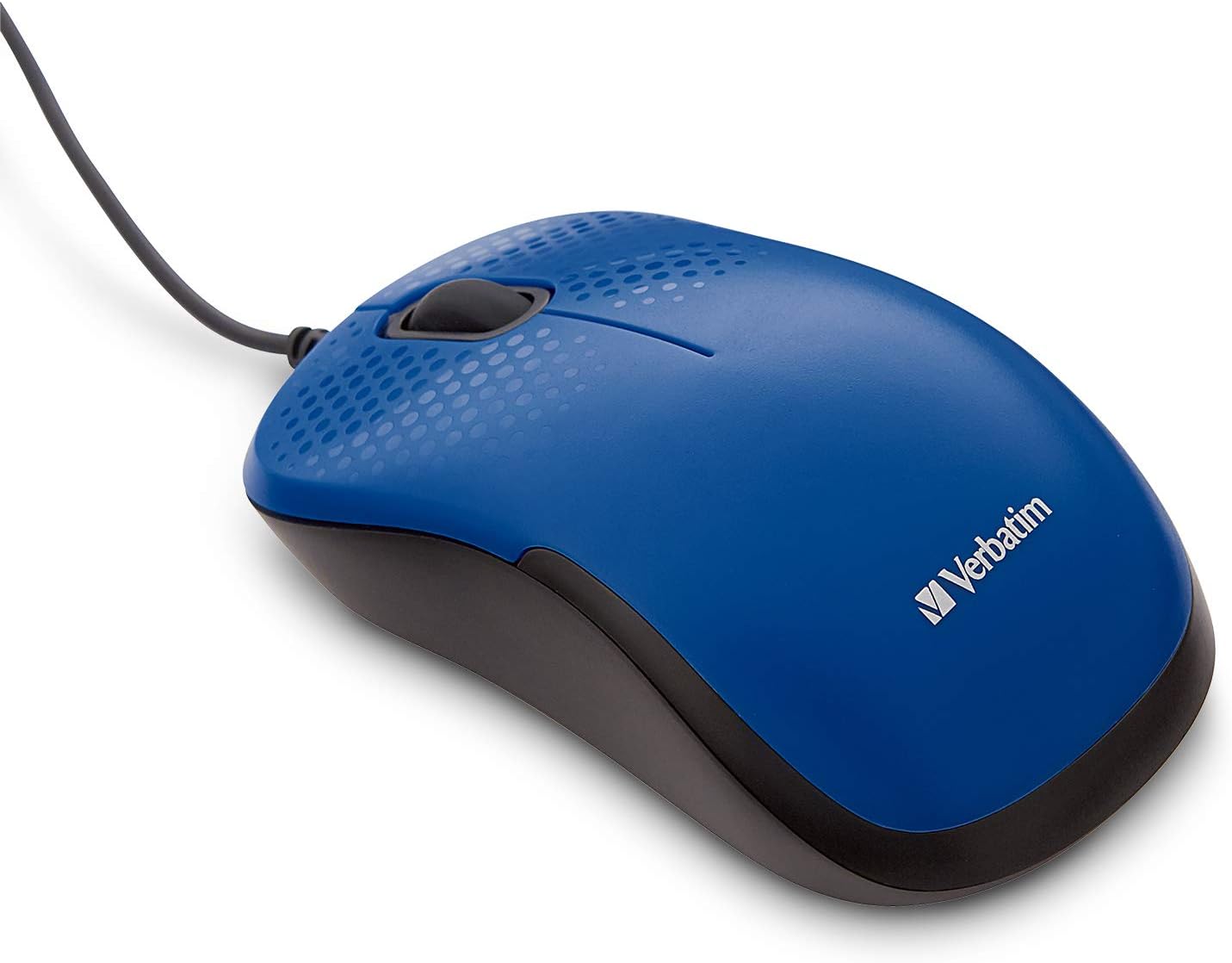 MOUSE USB 70233 SILENT CORDED BLUE VERBATIM