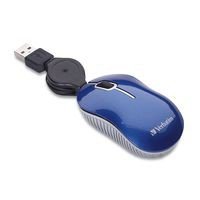 MOUSE USB RETRACTIL AZUL 98616 VERBATIM 99783