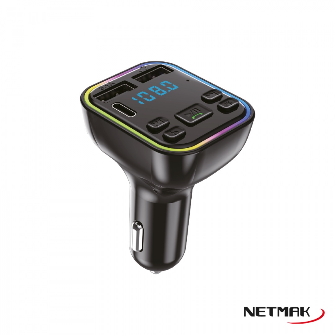 CARGADOR 12V 3.1AMP + MP3 NM-CAR38 SINTONIZADOR AUTO