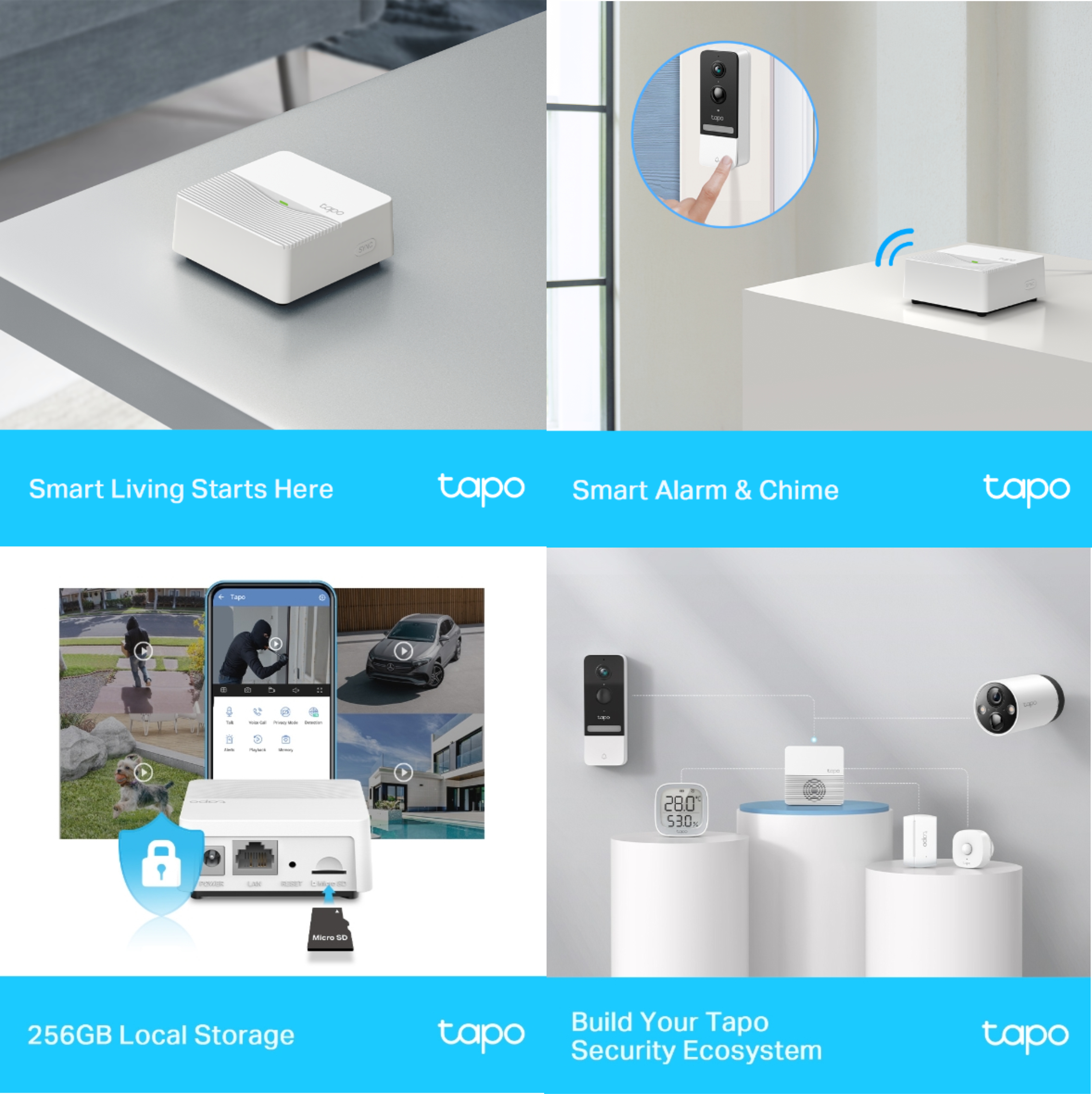 CENTRO INTELIGENTE TAPO H200 SMART HUB VOICE CONTRO - CAMARA09621