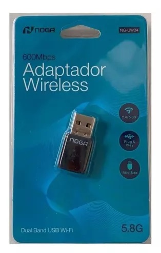 PLACA DE RED USB WIFI NG-UW04 600 MBPS DUAL - NOGA NET - PLACA09632