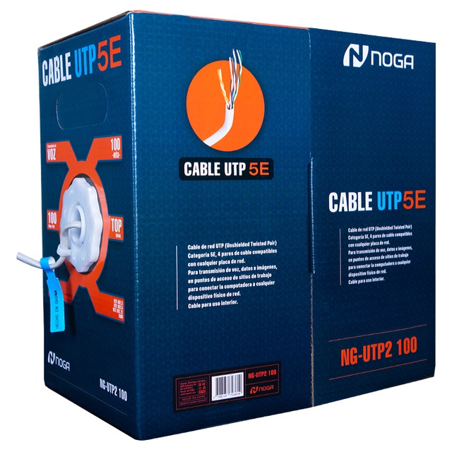 CABLE UTP ROLLO CAT5E INTERIOR 100MTS NG-UTP2 100
NOGA NET
NG-UTP2 100 - CABLE09676