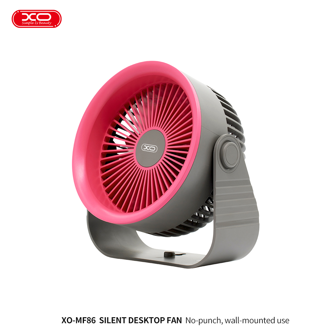 VENTILADOR DE ESCRITORIO XO - MF86 CON BATERÍA RECARGABLE 3600MAH