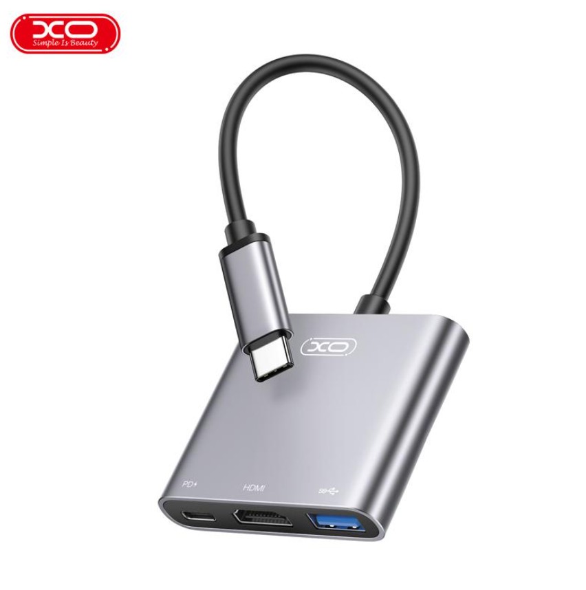 HUB ADAPTADOR TIPO C 3 EN 1 C XO-HUB011 MULTIFUNCION ESTACION DOCK - 09903