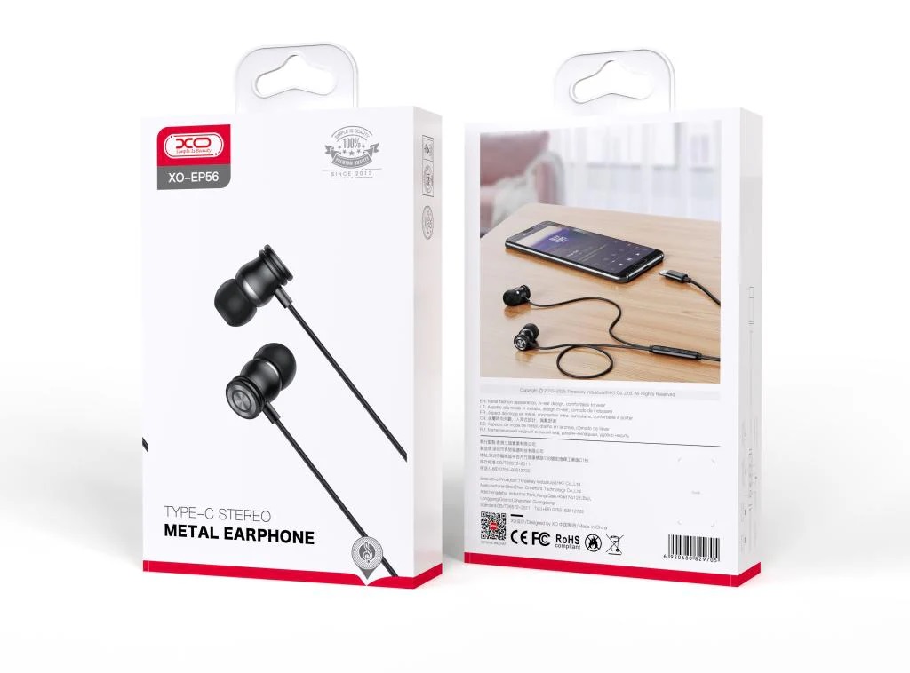 AURICULAR IN EAR TIPO C XO-EP56 METAL MANOS LIBRES