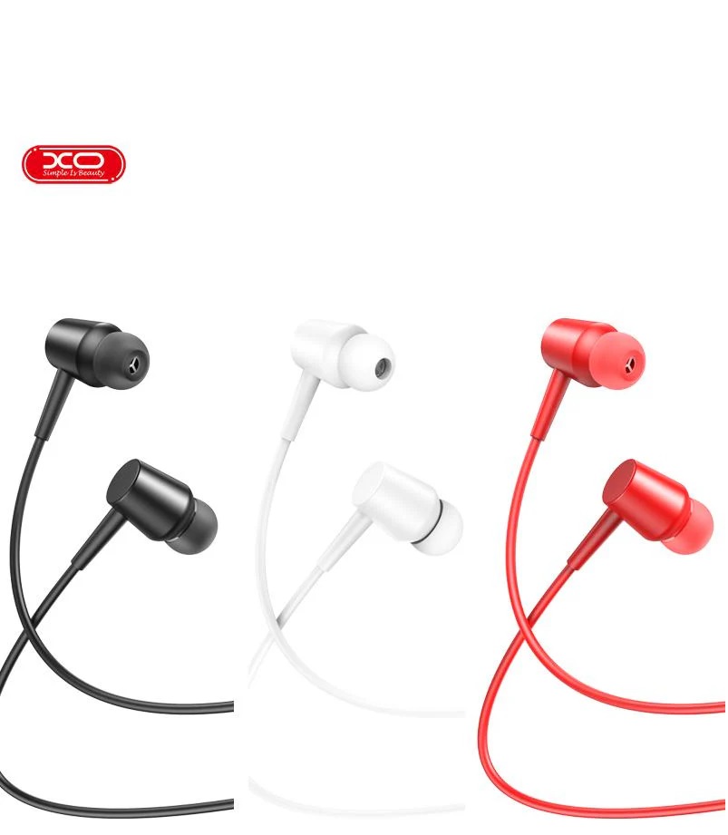 AURICULAR IN EAR PLUG 3.5  XO-EP59 METAL NEGRO MANOS LIBRES