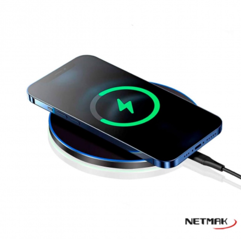 BASE DE CARGA INALAMBRICO 15W TIPO C NM-BC16 NETMAK - 09991