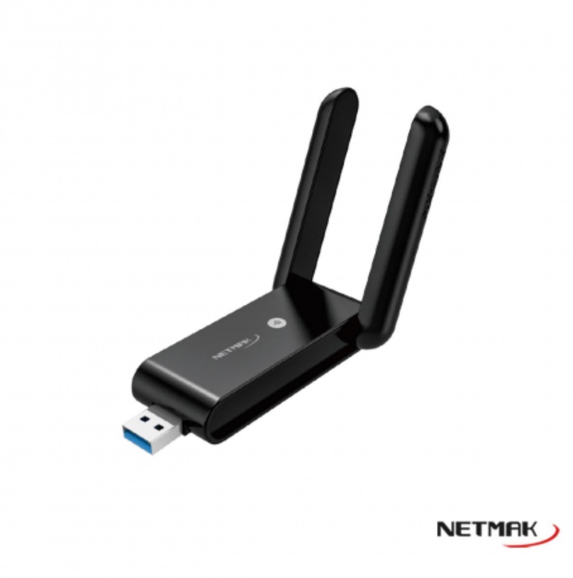 PLACA DE RED USB WIFI 1200MBPS NM-CS1200 DOBLE ANTENA
NETMAK - 09998