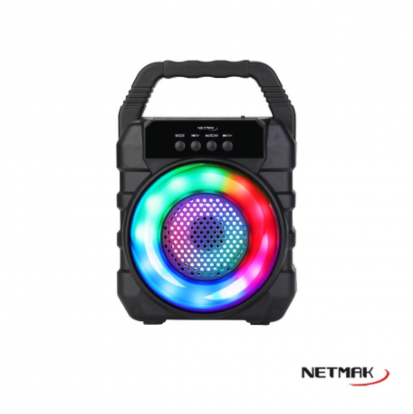 PARLANTES AUDIO BT ALIM BATERIA NM-TAYLOR LED 5W NETMAK - 10003