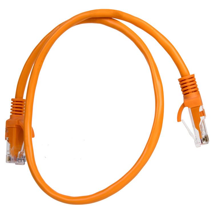 CABLE RED PATCH CORD UTP CAT5E  0.5 MTS PATCH 0.5 NJ NARANJA - -  - NOGA NET - CABLE10018