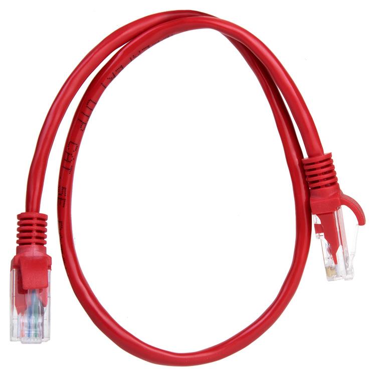 CABLE RED PATCH CORD UTP CAT5E  0.5 MTS PATCH 0.5 RJ ROJO - -  - NOGA NET - CABLE10019