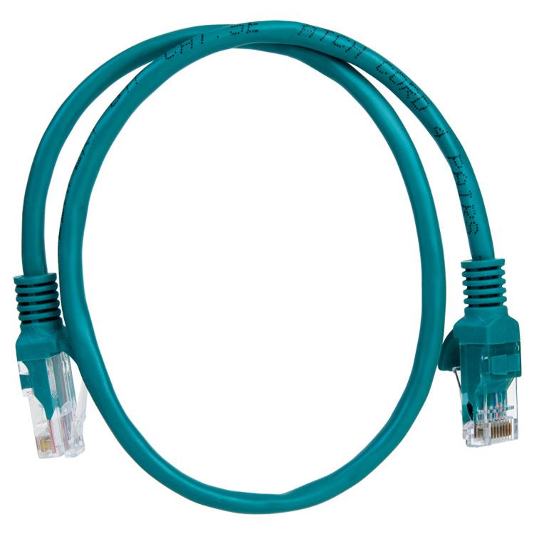 CABLE RED PATCH CORD UTP CAT5E 0.5 MTS PATCH 0.5 VR VERDE - - - NOGA NET - CABLE10021