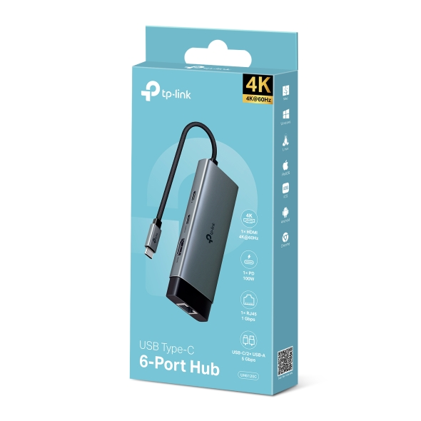HUB ADAPTADOR TIPO C 6 EN 1UH6120C HDMI/ETH/USB - TP-LINK
5271 - HUB10047