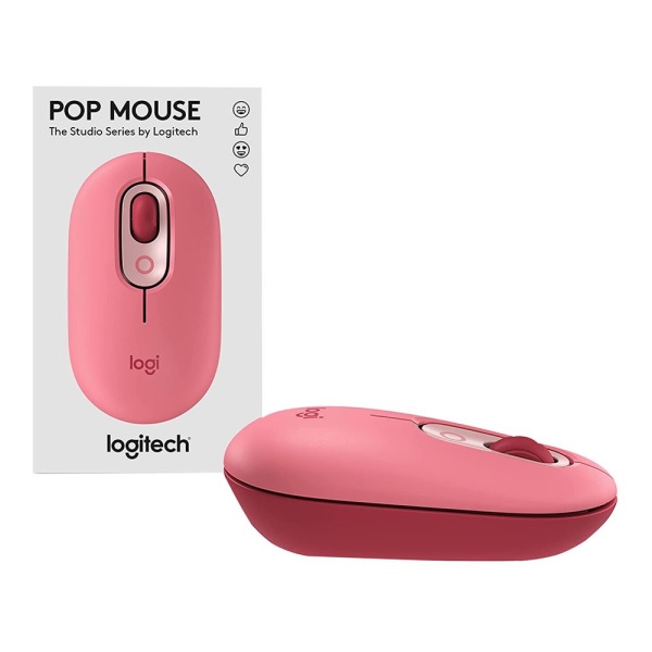 MOUSE USB WIRELESS POP CORAL ROSE 910-006551 LOGITECH - MOUSE10054