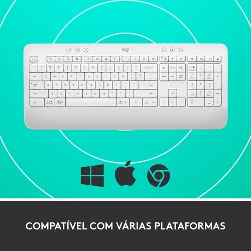 TECLADO WIRELESS K650 WHITE 920-010964 LOGITECH - TECLADO10058