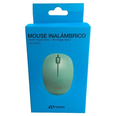 MOUSE USB WIRELESS NGM-900V VERDE NGM-900AV PACKAGING DETERIORADO - NOGA NET - MOUSE10117
