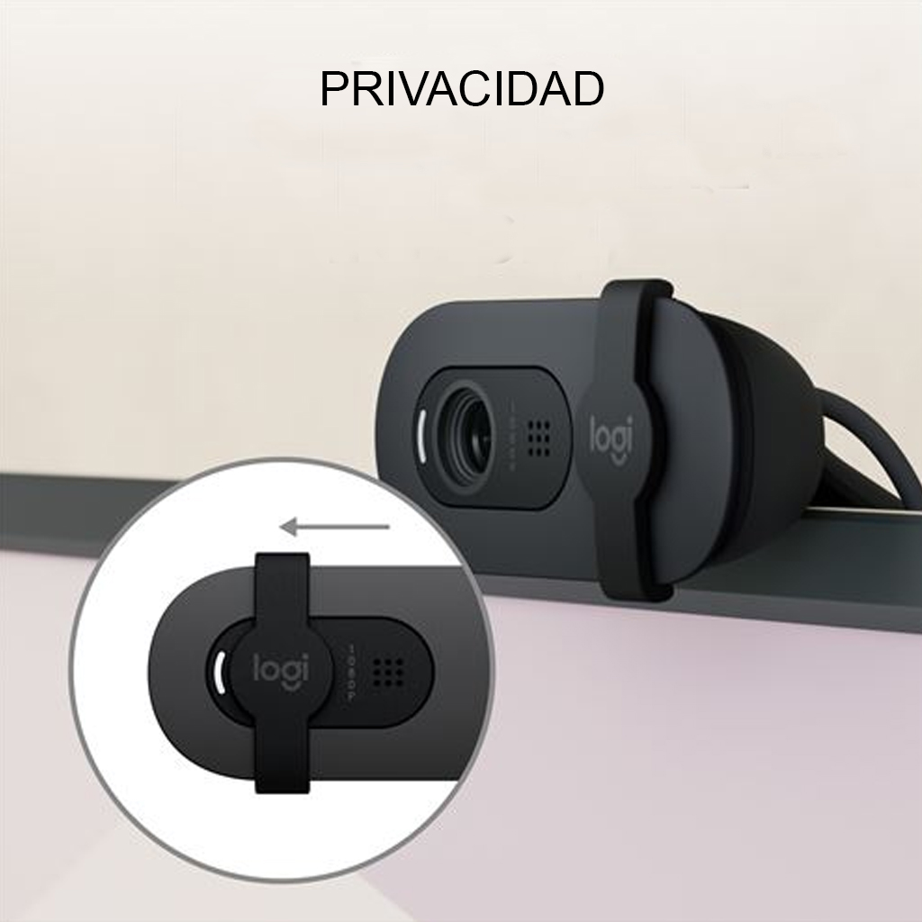 WEBCAM LOGITECH BRIO 100 GRAPHITE 960-001586 - WEBCAM10227