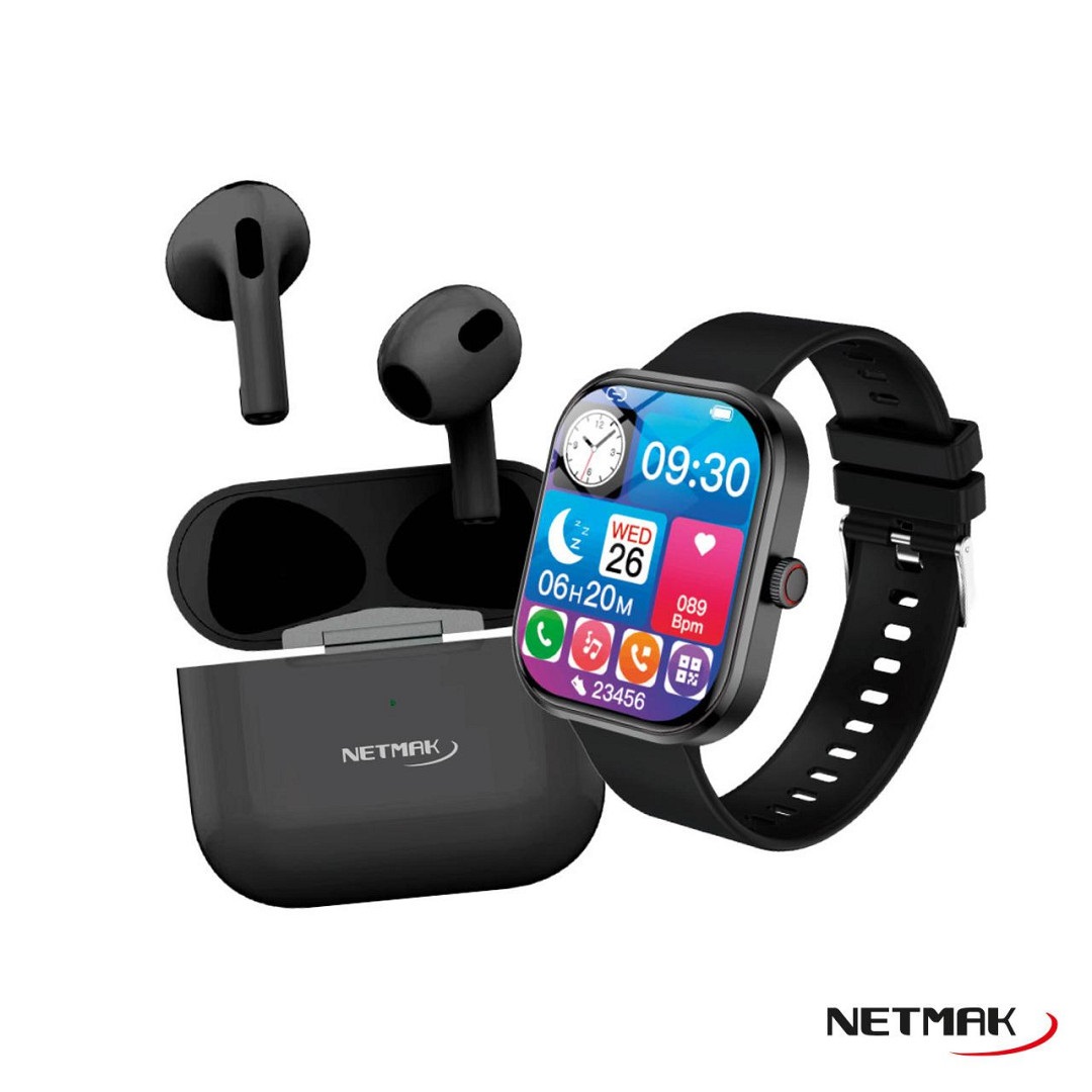 RELOJ SMART BT5.4 + AURICULARES NM-VITALITY - 10239