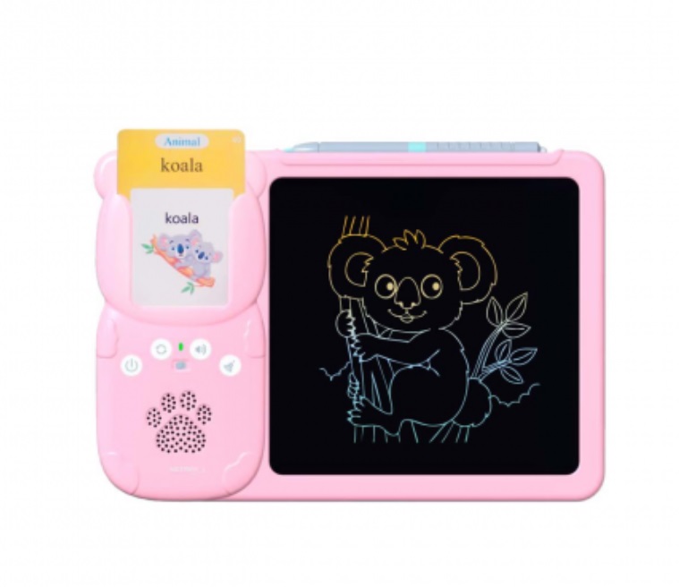PIZARRON MAGICO CON TARJETAS DIDACTICASNM-PM102-P ROSA