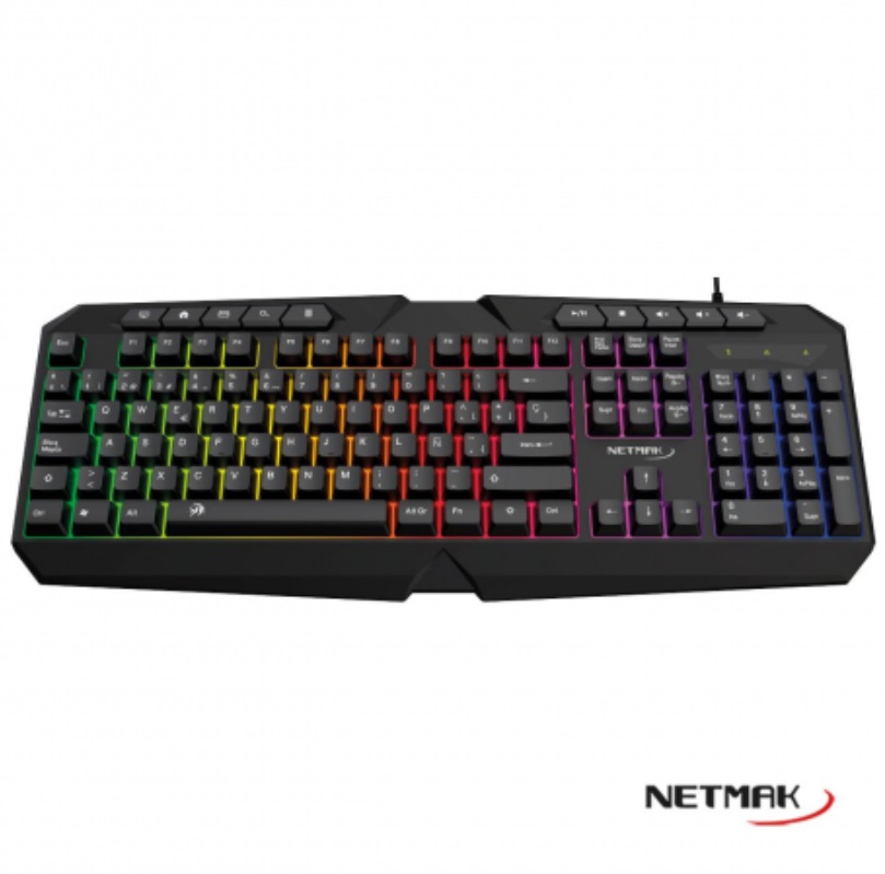 TECLADO USB GAMER NM-X402 RETROILUMINADO 
NETMAK