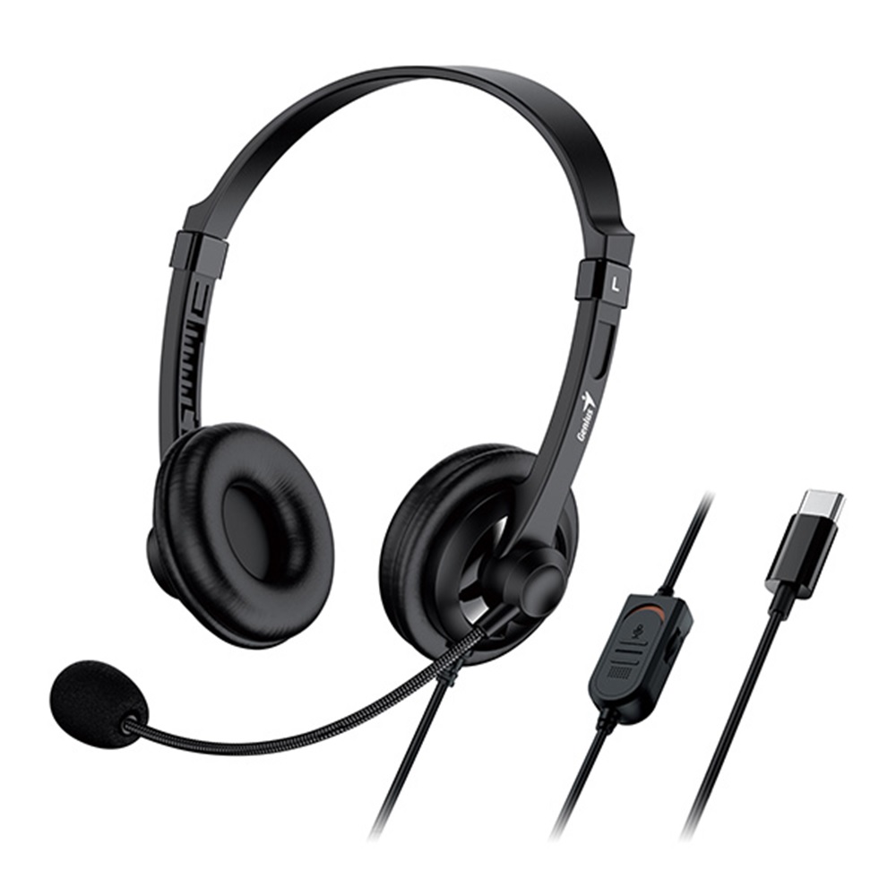 AURICULAR VINCHA USB 2.0 GENIUS HS-220U USBC C/MIC 
31710032401