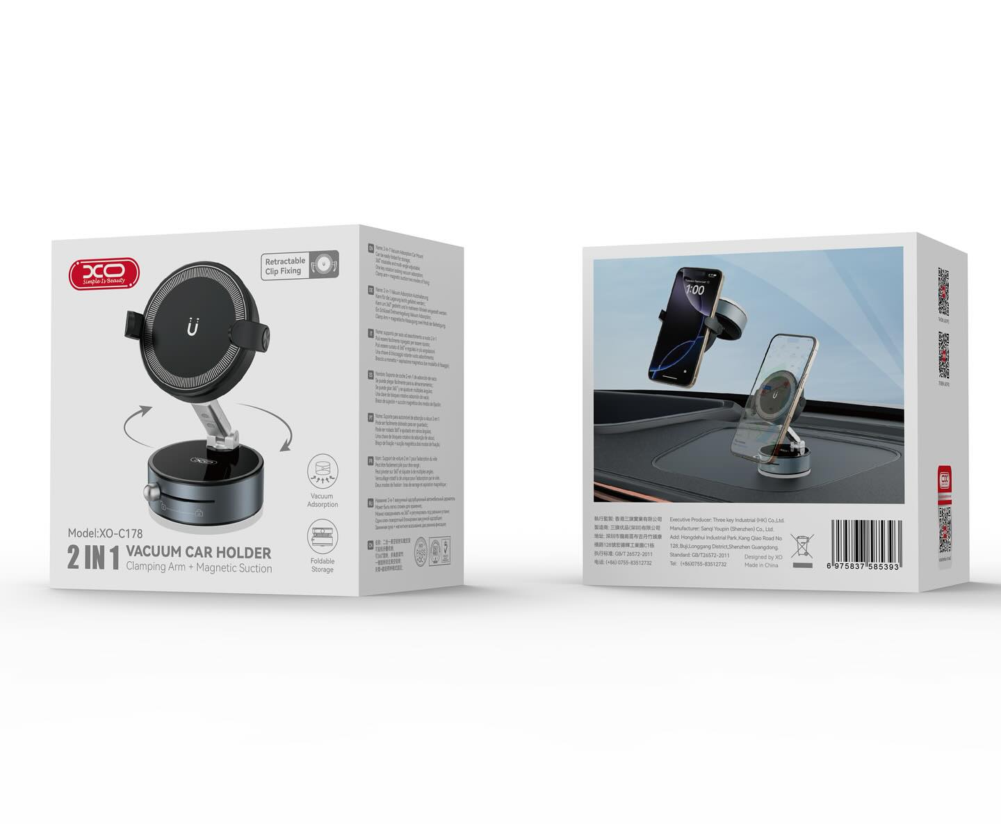 SOPORTE CELULAR MAGNETICO XO-C178 CON BASE