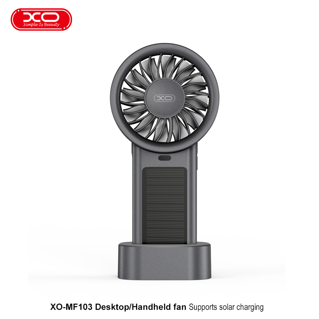 VENTILADOR PORTATIL DE MANO  XO-MF103 SOLAR 4000NAH O ESCRITORIO