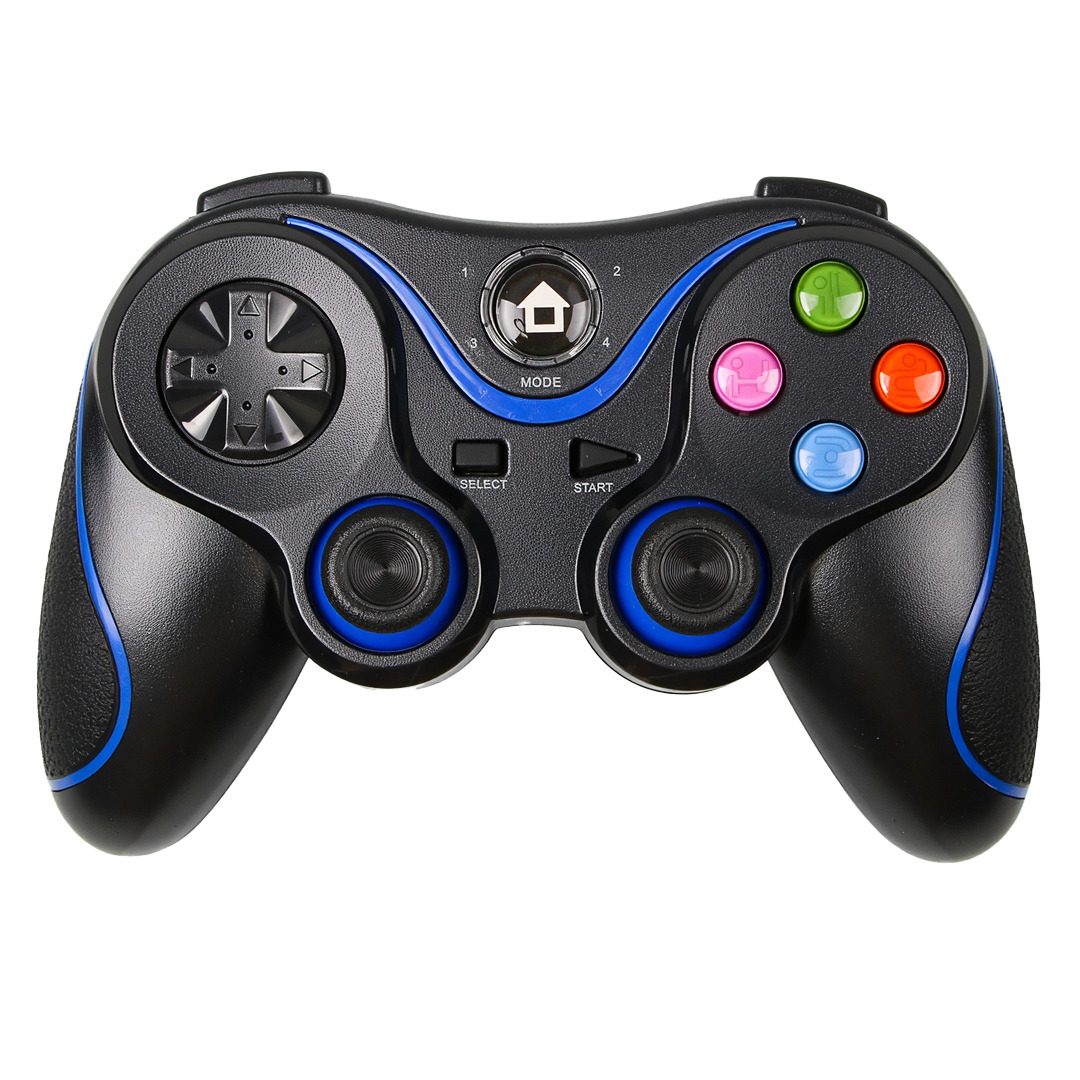 JOYSTICK GAMEPAD PS4 XO-GP5 NEGRO+AZUL INALAMBRICO