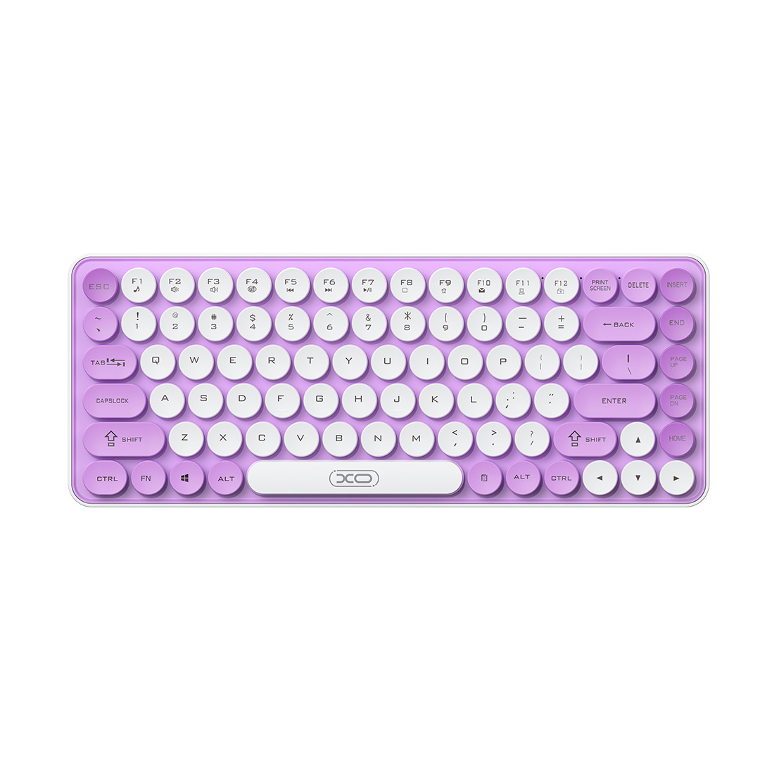 TECLADO WIRELESS/BT 80% XO-KB-12 LILA TRICOLOR