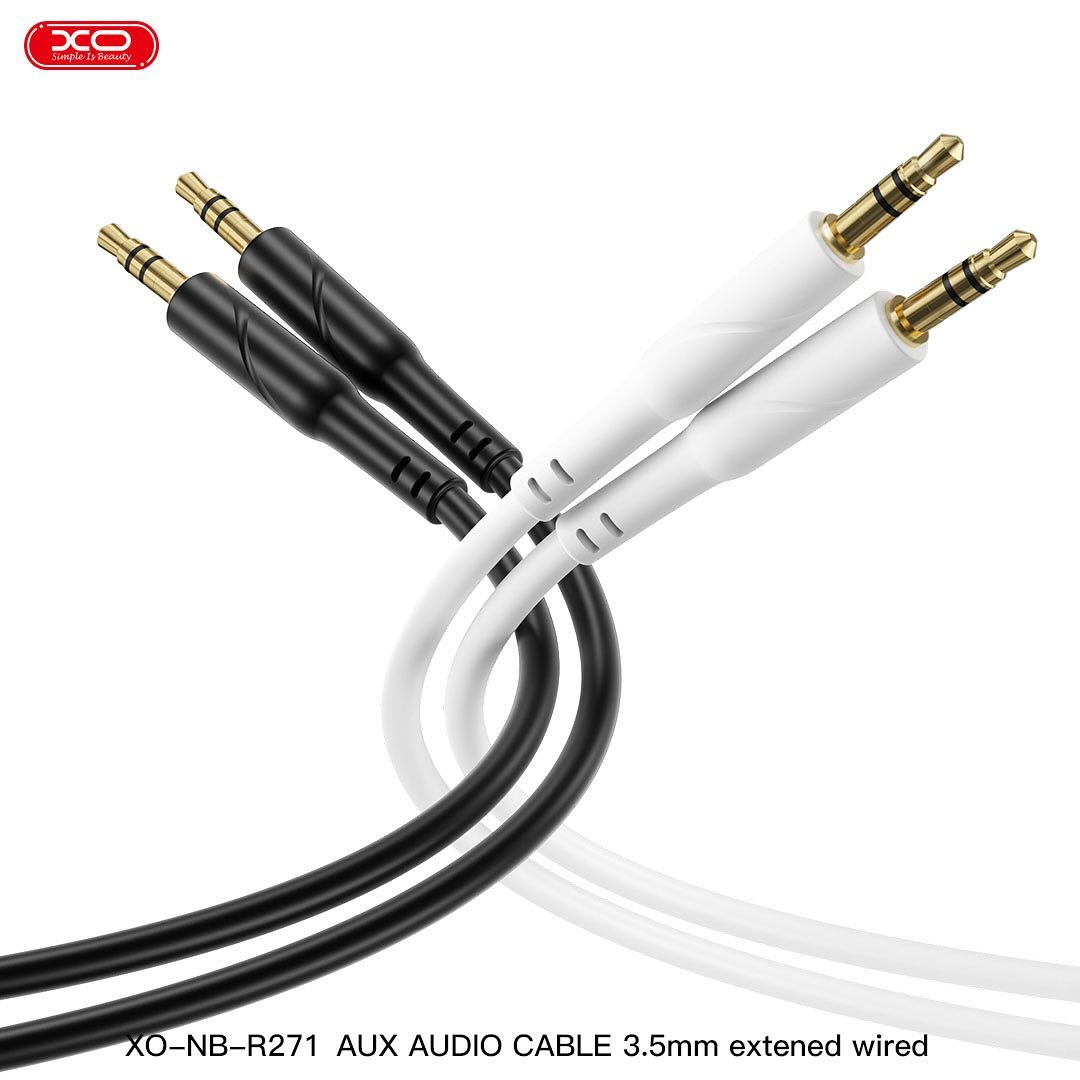 CABLE AUDIO 1 PLUG 3.5 1 PLUG 3.5 1.0 MTS NB-R271 NEGRO  XO-NB-R271