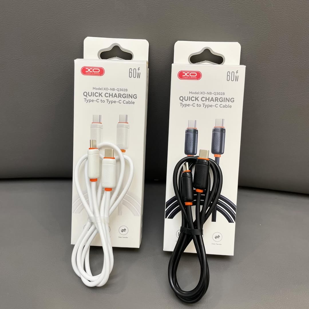 CABLE TIPO C A TIPO C  1.0 MTS XO-NB-Q302B NEGRO 60W