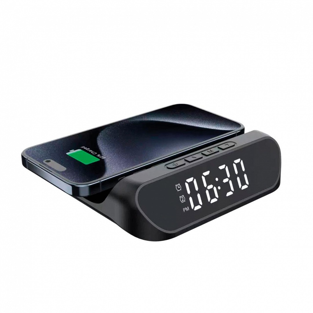 RELOJ DESPERTADOR CON CARGA INALÁMBRICA NM-RD11
